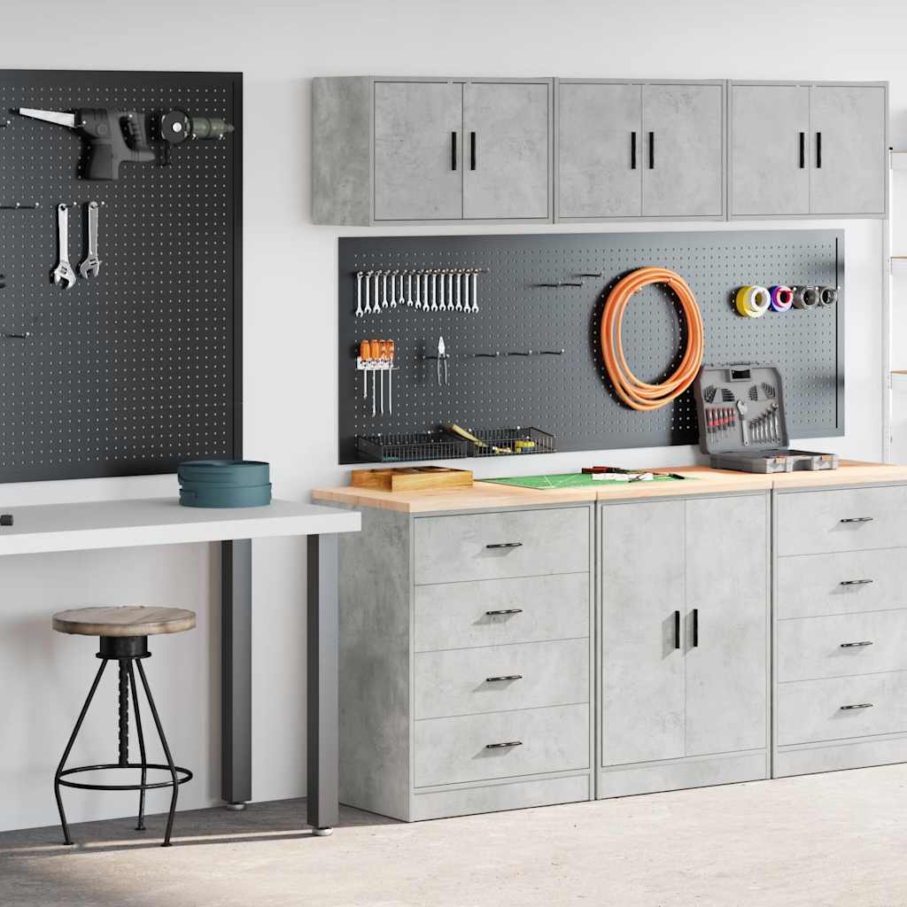 Garage Cabinets 2 Pcs Engineered Wood