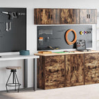 Garage Cabinets 2 Pcs Engineered Wood