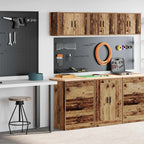 Garage Cabinets 2 Pcs Engineered Wood