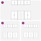 Garage Cabinets 6 Pcs Artisan Oak Engineered Wood