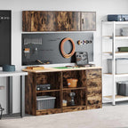 Garage Cabinets 6 Pcs Artisan Oak Engineered Wood