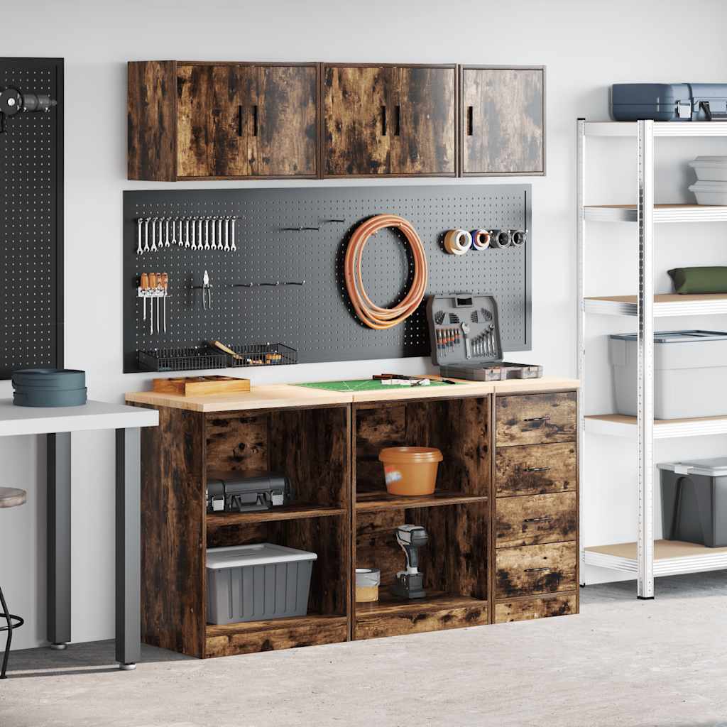 Garage Cabinets 6 Pcs Artisan Oak Engineered Wood