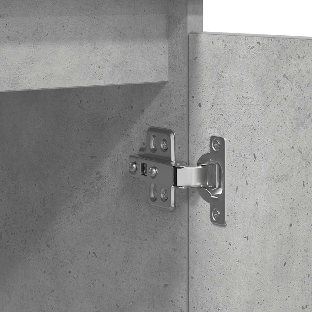 Sideboard with Drawers Concrete Grey 100.5x35x98.5 cm Engineered Wood