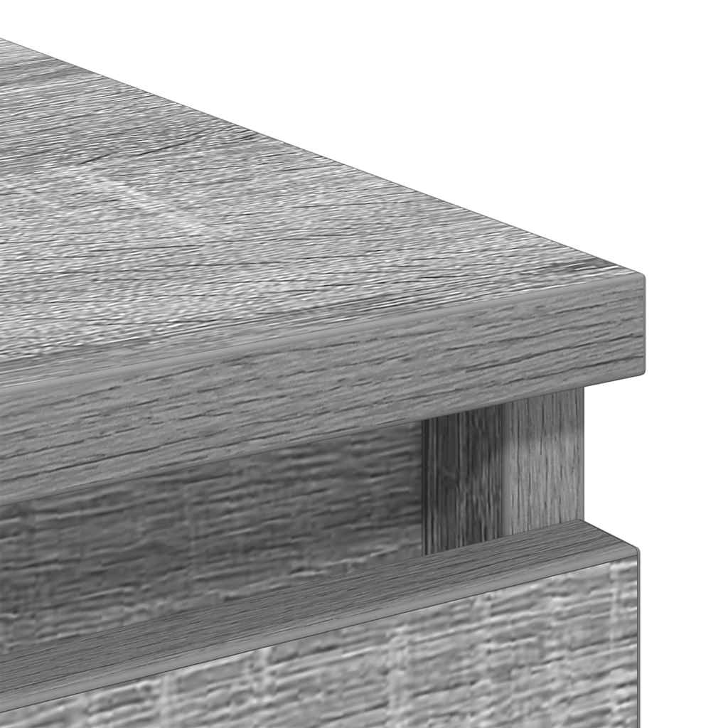 Sideboard Grey Sonoma 80x35x99 cm Engineered Wood