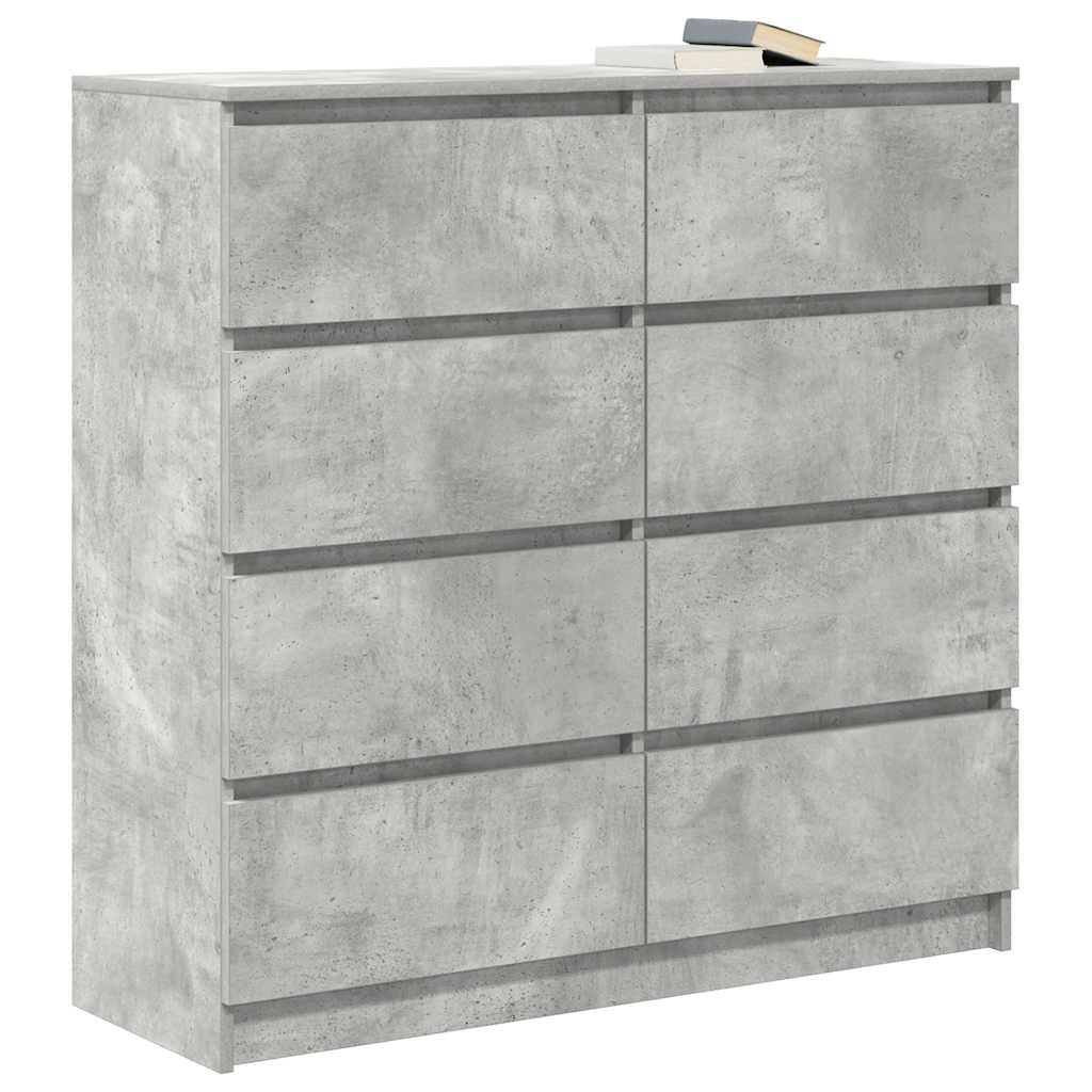 Sideboard Concrete Grey 100x35x99 cm Engineered Wood