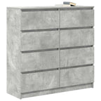 Sideboard Concrete Grey 100x35x99 cm Engineered Wood