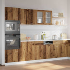 7 Piece Kitchen Cabinet Set Lyon Old Wood Engineered Wood