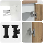 11 Piece Kitchen Cabinet Set Lyon Artisan Oak Engineered Wood