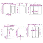 11 Piece Kitchen Cabinet Set Lyon Artisan Oak Engineered Wood