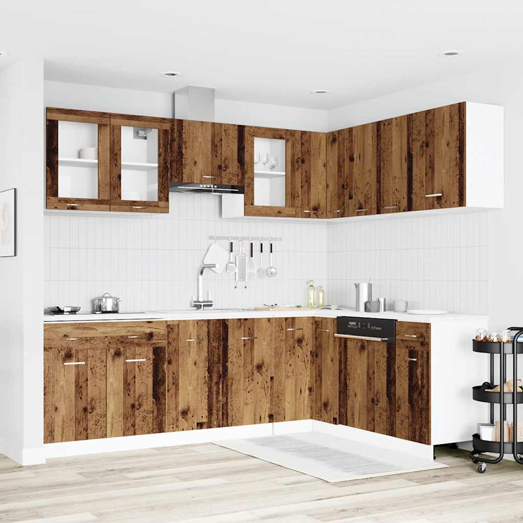 11 Piece Kitchen Cabinet Set Lyon Engineered Wood