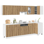 11 Piece Kitchen Cabinet Set Lyon Engineered Wood