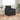 Floor Sofa Bed with Cushion Black 74 x 77 x 81 cm Velvet