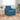 Floor Sofa Bed with Cushion Blue 74 x 77 x 81 cm Velvet