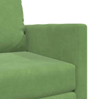 Floor Sofa Bed with Cushion Light green 74 x 77 x 81 cm Velvet