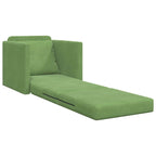 Floor Sofa Bed with Cushion Light green 74 x 77 x 81 cm Velvet