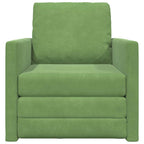 Floor Sofa Bed with Cushion Light green 74 x 77 x 81 cm Velvet
