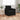 Floor Sofa Bed with Cushion Black 74 x 77 x 81 cm Fabric