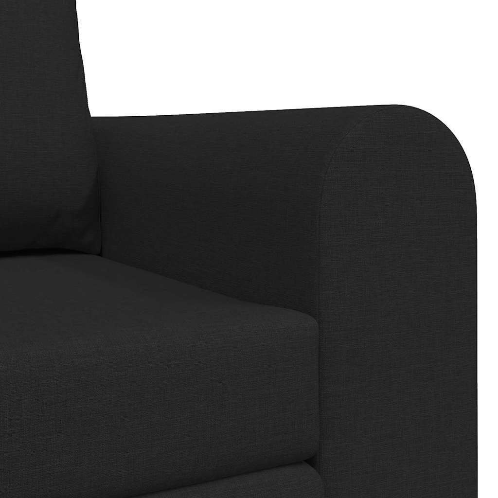 Sofa Bed Black 148 x 71 x 83 cm Fabric