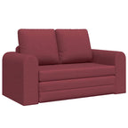 Sofa Bed Wine red 148 x 71 x 83 cm Fabric