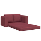 Sofa Bed Wine red 148 x 71 x 83 cm Fabric