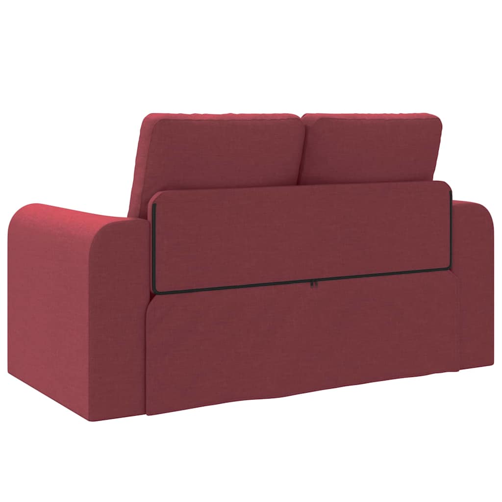 Sofa Bed Wine red 148 x 71 x 83 cm Fabric