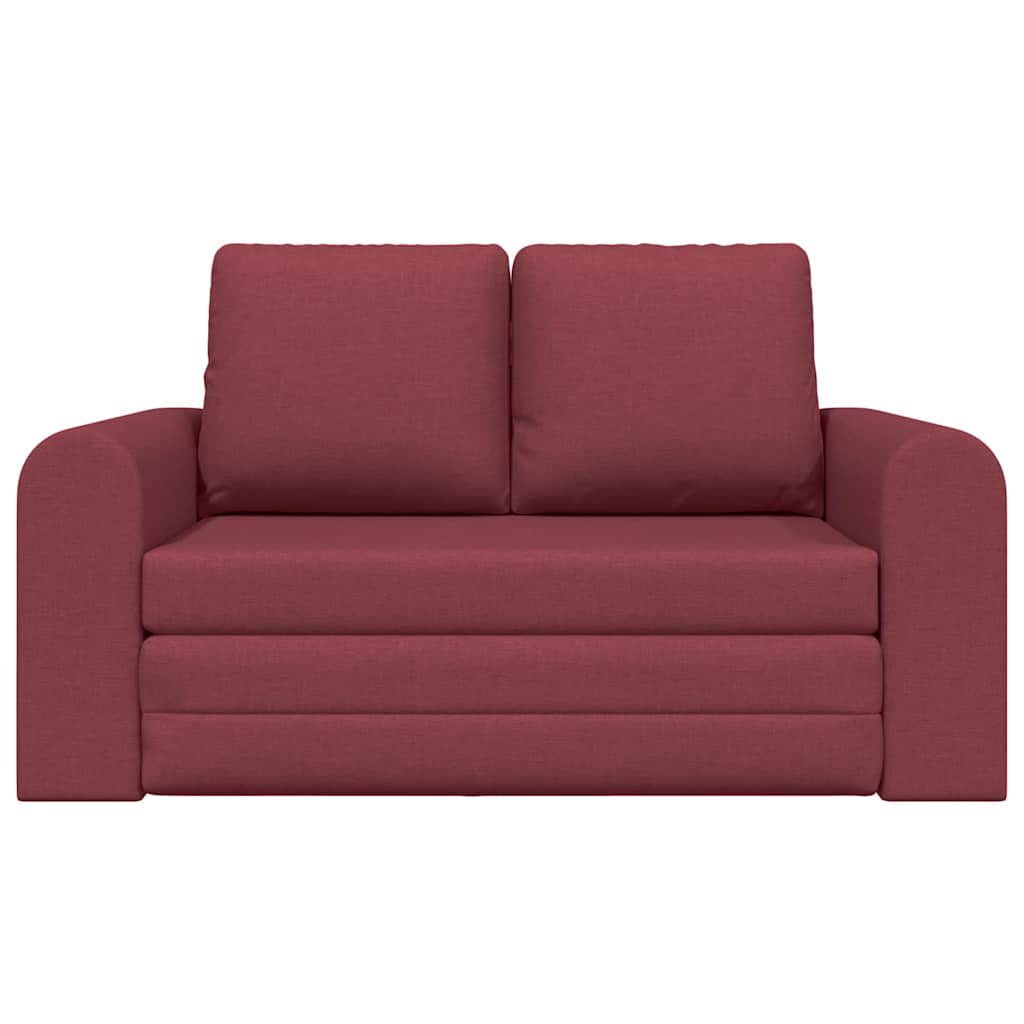 Sofa Bed Wine red 148 x 71 x 83 cm Fabric
