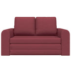 Sofa Bed Wine red 148 x 71 x 83 cm Fabric