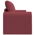 Sofa Bed Wine red 148 x 71 x 83 cm Fabric