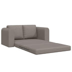 Sofa Bed Taupe 148 x 71 x 83 cm Fabric