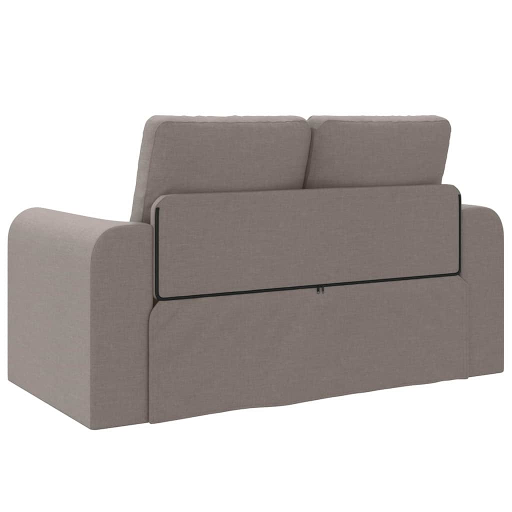 Sofa Bed Taupe 148 x 71 x 83 cm Fabric