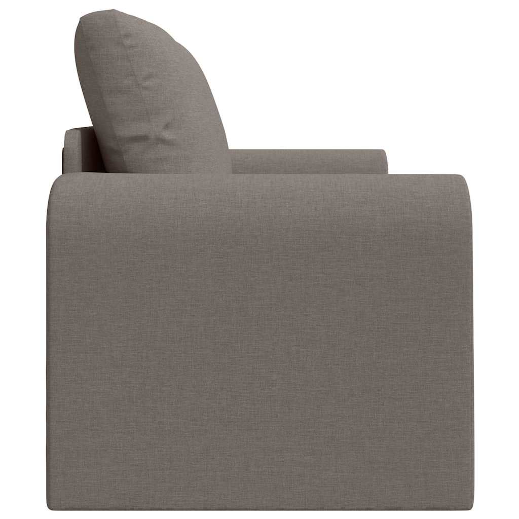 Sofa Bed Taupe 148 x 71 x 83 cm Fabric
