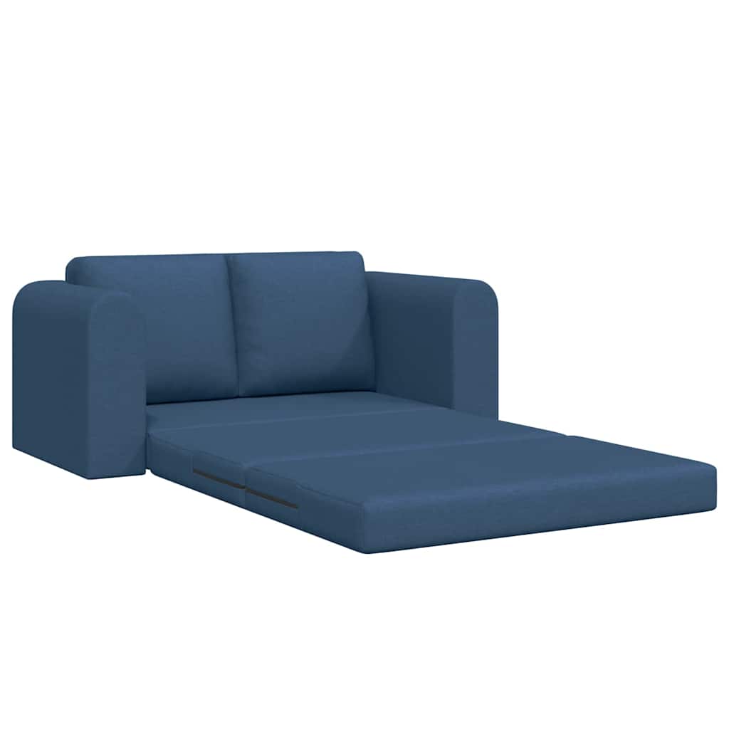 Sofa Bed Blue 148 x 71 x 83 cm Fabric