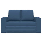 Sofa Bed Blue 148 x 71 x 83 cm Fabric