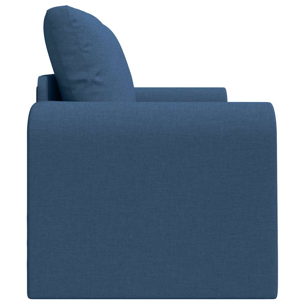Sofa Bed Blue 148 x 71 x 83 cm Fabric