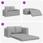 Sofa Bed Cloud grey 148 x 71 x 83 cm Fabric