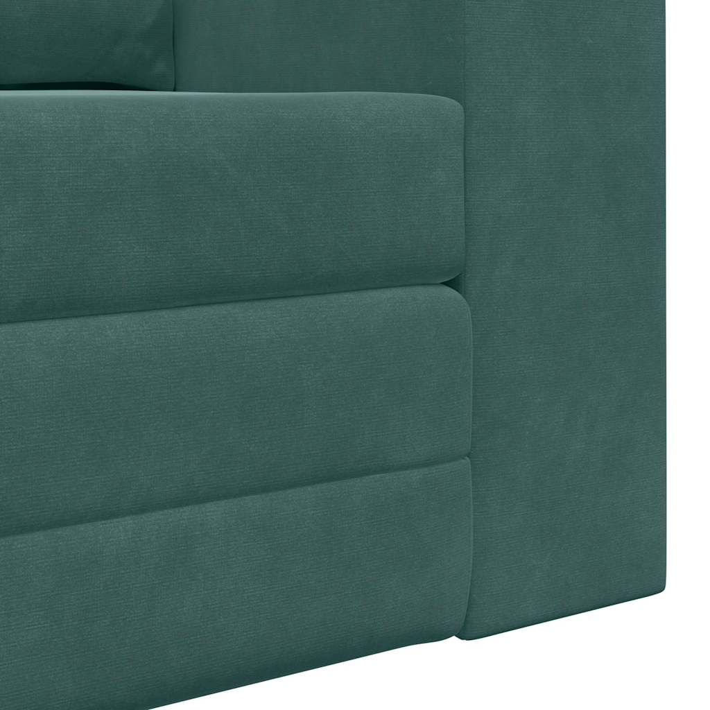 Sofa Bed Dark green 148 x 71 x 83 cm Velvet
