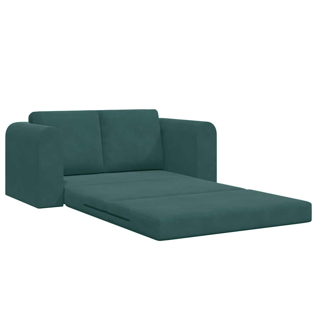 Sofa Bed Dark green 148 x 71 x 83 cm Velvet