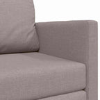 Sofa Bed Taupe 124 x 71 x 78 cm Fabric