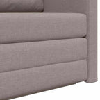 Sofa Bed Taupe 124 x 71 x 78 cm Fabric