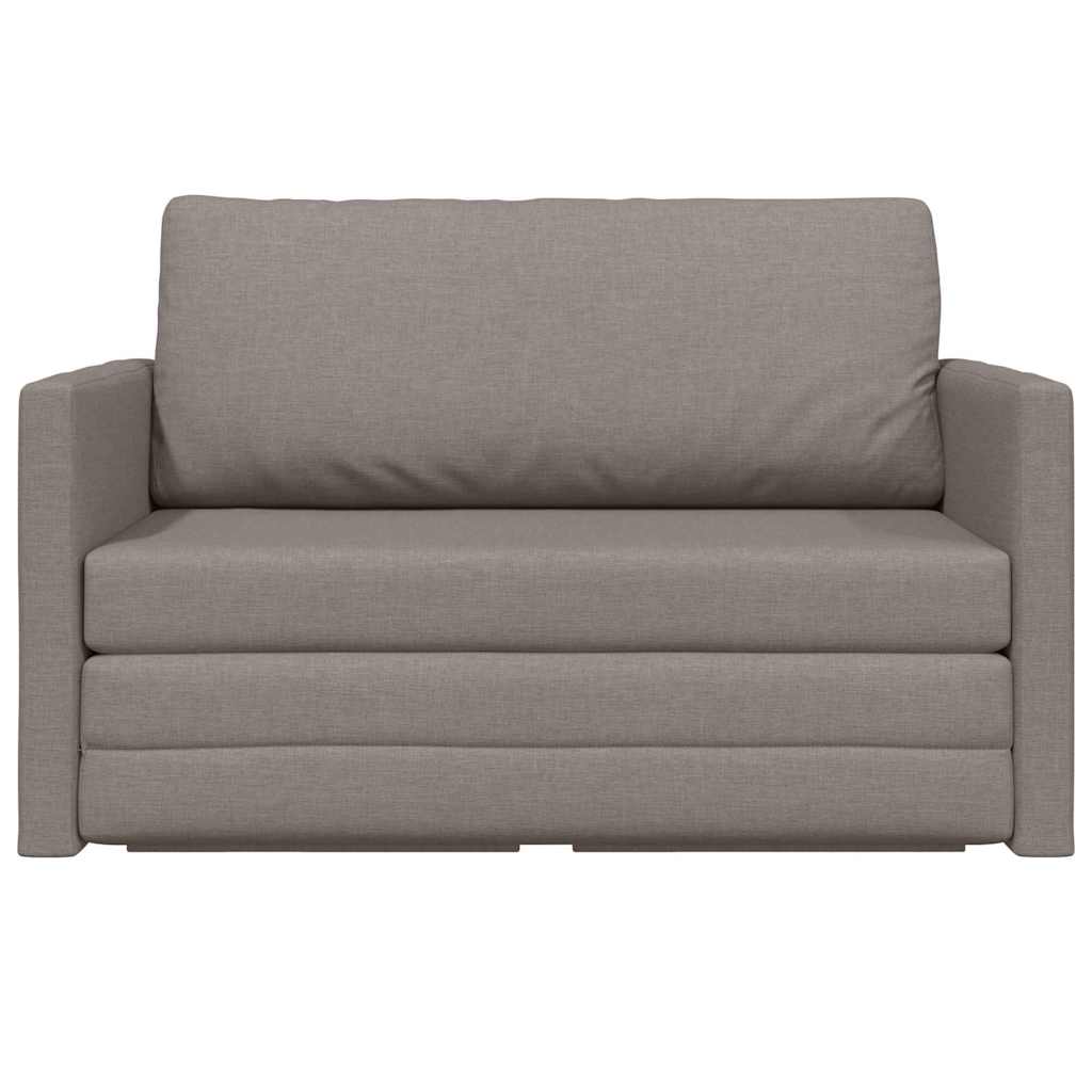 Sofa Bed Taupe 124 x 71 x 78 cm Fabric