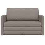 Sofa Bed Taupe 124 x 71 x 78 cm Fabric