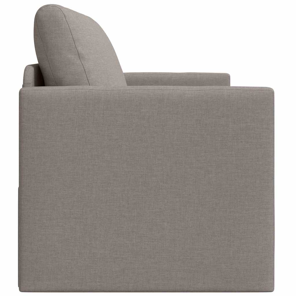 Sofa Bed Taupe 124 x 71 x 78 cm Fabric