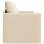Sofa Bed Cream 124 x 71 x 78 cm Fabric