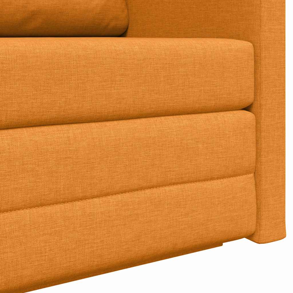 Sofa Bed Dark yellow 124 x 71 x 78 cm Fabric