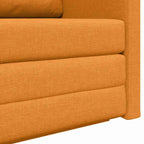 Sofa Bed Dark yellow 124 x 71 x 78 cm Fabric