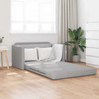 Sofa Bed Cloud grey 124 x 71 x 78 cm Fabric