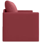 Sofa Bed Wine red 124 x 71 x 78 cm Artificial Leather