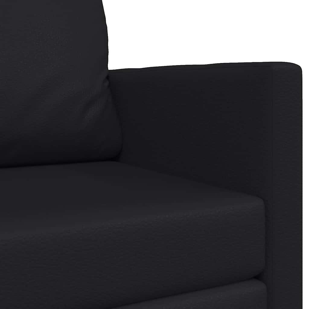 Sofa Bed Black 124 x 71 x 78 cm Artificial Leather