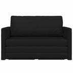 Sofa Bed Black 124 x 71 x 78 cm Artificial Leather