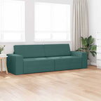 Floor Sofa Bed Dark green 245 x 78 x 77 cm Fabric